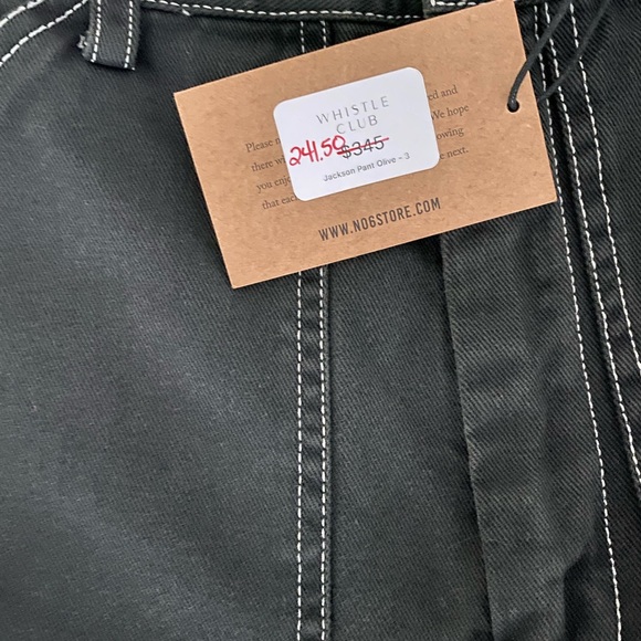 No.6 Jackson Pant in Olive - Picture 7 of 10